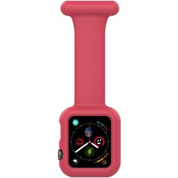 Mobigear Clip Case Bracelet Infirmière pour Apple Watch Épingle - 46/45/44 mm - Rouge