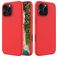 Mobigear Rubber Touch Coque iPhone 16 Pro Max Coque arrière en Silicone - Rouge