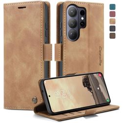 CaseMe 013 Samsung Galaxy S26 Ultra Étui Portefeuille - Marron