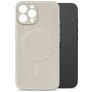 My Style Protective Flex Coque iPhone 16 Pro Max MagSafe Coque arrière en TPU Souple - Antique White