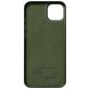 Nudient Coque iPhone 14 Plus MagSafe Coque arrière en Silicone - Pine Green
