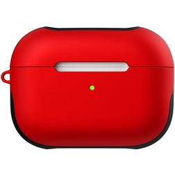 Mobigear Frosted Coque rigide pour Apple AirPods Pro 1 - Rouge