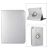 Mobigear DuoStand Coque iPad 10 (2022) Etui Rotatif - Argent