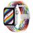 Mobigear Braided Bracelet Nylon pour Apple Watch Fermeture à pince - 42/41/40/38 mm - Rainbow