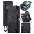 Caseme 008 Housse Samsung Galaxy S23 FE Etui avec Coque Détachable Porte-Monnaie - Noir