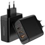 Mobilize Wall Charger - Triple USB / USB-C Power Delivery 100W - Noir