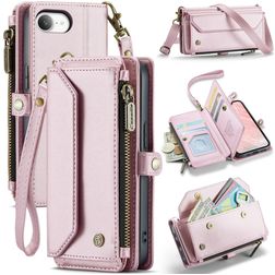 CaseMe C36 Housse iPhone 16e Etui Porte-Monnaie - Rose