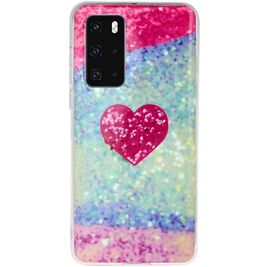 Mobigear Design Coque Huawei P40 Coque arrière en TPU Souple - Cœurs