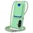 Mobigear Lanyard Card Samsung Galaxy A57 Coque avec cordon en Silicone et Porte-Cartes - Vert