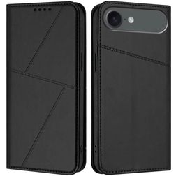 Mobigear Frosted Flip Housse iPhone Air Etui Porte-Monnaie - Noir