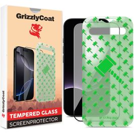 GrizzlyCoat Easy Align iPhone 17 Verre trempé Protection d'écran - Compatible Coque + Cadre d'installation