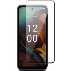 Mobigear Premium Nokia XR21 Verre trempé Protection d'écran - Compatible Coque - Noir