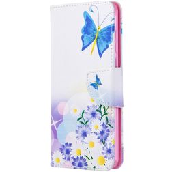 Mobigear Design Huawei P40 Étui Portefeuille - Fleurs