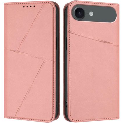 Mobigear Frosted Flip Housse iPhone Air Etui Porte-Monnaie - Rose