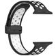 Mobigear Sport Plus Mag Bracelet Silicone Apple Watch Fermeture magnétique - 49/46/45/44 mm - Blanc / Charcoal