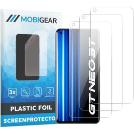 Mobigear Realme GT Neo 3T Protection d'écran Film - Compatible Coque (Lot de 3)