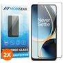 Mobigear Premium OnePlus Nord CE 3 Lite Verre trempé Protection d'écran - Compatible Coque - Noir (Lot de 2)