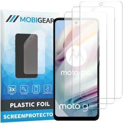 Mobigear Motorola Moto G60 Protection d'écran Film - Compatible coque (Lot de 3)
