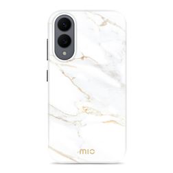 MIO Samsung Galaxy S25 Edge MagSafe Plastique rigide Coque arrière - White Marble