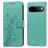 Mobigear Flowers Housse Google Pixel 11 Pro XL Etui Porte-Monnaie - Vert