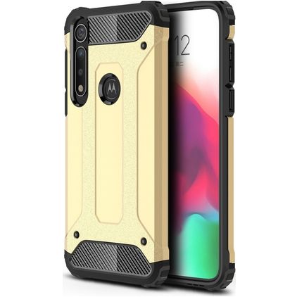 Mobigear Outdoor Coque Motorola Moto G8 Plus Coque arrière Rigide Anti-Chocs - Or