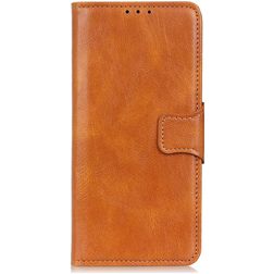 Mobigear Classy Housse OnePlus 10 Pro Etui Porte-Monnaie - Cognac