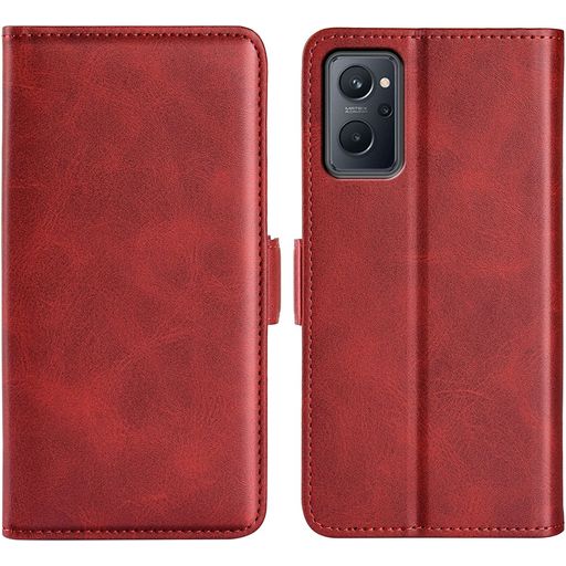Mobigear Slim Magnet Housse Realme 9i Etui Porte-Monnaie - Rouge