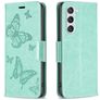 Mobigear Butterfly Housse Samsung Galaxy S24 Etui Porte-Monnaie - Vert