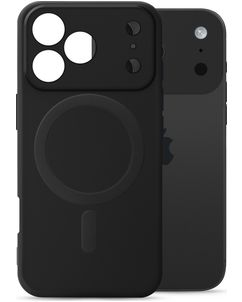 My Style Protective Flex Coque iPhone 17 Pro MagSafe Coque arrière en TPU Souple - Noir