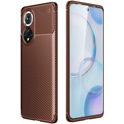Mobigear Racing Coque HONOR 50 Coque arrière en TPU Souple - Marron