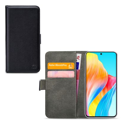 Mobilize Classic Gelly Wallet OPPO A98 Étui Portefeuille - Noir