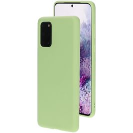 Mobiparts Coque Samsung Galaxy S20 Plus Coque arrière en Silicone - Pistache Green