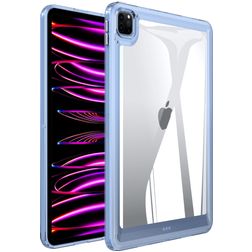 Mobigear Crystal Coque iPad Pro 11 Pouces (2020) Coque Arrière Rigide - Transparent / Bleu