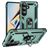 Mobigear Armor ring Samsung Galaxy S26 Plastique rigide Coque arrière Antichoc avec bague de maintien - Vert