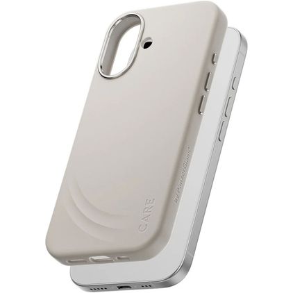 CARE by PanzerGlass Feature FLOW iPhone 17 Silicone MagSafe Coque arrière Antichoc - Vanilla