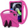 Mobigear AeroArmor Coque iPad 11 (2025) Coque de tablette pour enfants avec Poignée Enfants en EVA + Porte-crayon - Rose