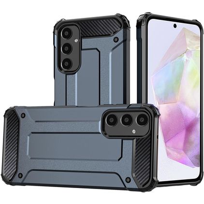 Mobigear Outdoor Coque Samsung Galaxy A16 Coque arrière Rigide Anti-Chocs - Bleu Marin