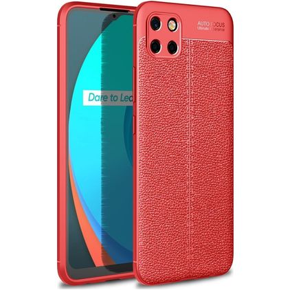 Mobigear Luxury Coque Realme C11 (2020) Coque arrière en TPU Souple - Rouge
