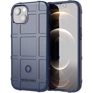 Mobigear Rugged Shield Coque iPhone 13 Mini Coque arrière en TPU Souple Anti-Chocs - Bleu