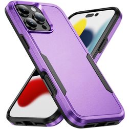Mobigear Heavy Armor Coque iPhone 16 Pro Coque arrière Rigide Anti-Chocs - Violet
