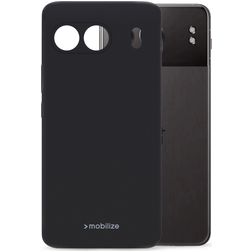 Mobilize Rubber Gelly Coque OnePlus Nord 4 Coque arrière en TPU Souple - Noir