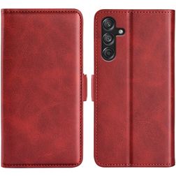 Mobigear Slim Magnet Housse Samsung Galaxy M55 Etui Porte-Monnaie - Rouge
