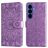 Mobigear Sunflower Housse Samsung Galaxy S26 Etui Porte-Monnaie - Violet