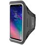 Mobiparts Comfort Fit Brassard Téléphone Samsung Galaxy A6 (2018) Brassard Coque de Sport en Neoprène - Noir