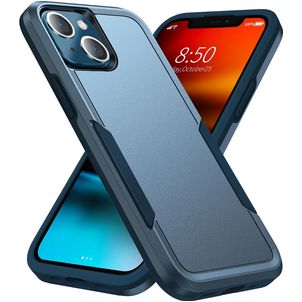 Mobigear Heavy Armor Coque iPhone 14 Plus Coque arrière Rigide Anti-Chocs - Bleu