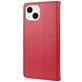 Mobigear Flowers Housse iPhone 14 Plus Etui Porte-Monnaie - Rouge