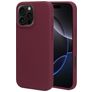Mobiparts Coque iPhone 16 Pro Max Coque arrière en Silicone - Plum Red