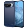 Mobigear Brushed Slim Coque Google Pixel 9 Coque arrière en TPU Souple - Bleu