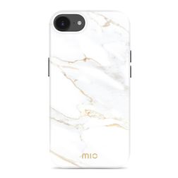 MIO Coque iPhone 16e MagSafe Coque arrière Rigide - White Marble