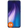 Mobigear Xiaomi Redmi Note 8 Verre trempé Protection d'écran - Compatible Coque (Lot de 2)